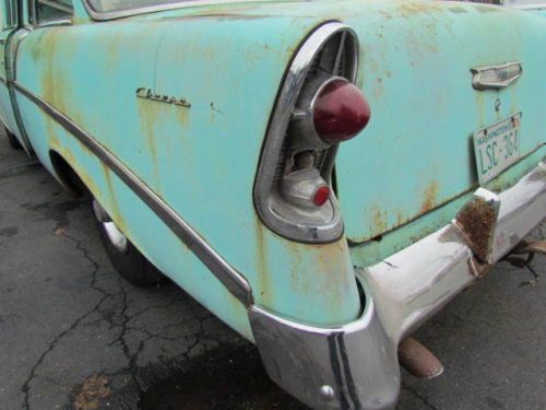 1956 Chevy 210 Post Original 1 Family Owned, Barn Find, Patina Rod, Gasser, image 47