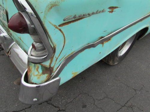 1956 Chevy 210 Post Original 1 Family Owned, Barn Find, Patina Rod, Gasser, image 50