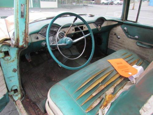 1956 Chevy 210 Post Original 1 Family Owned, Barn Find, Patina Rod, Gasser, image 64