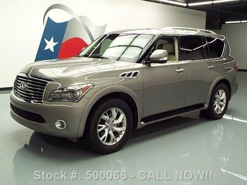 2011 infiniti qx56 theater sunroof nav dvd 20&#039;s 43k mi texas direct auto