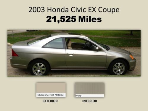 Low mi. 21,500, excellent cond., clean carfax, champagne/ivory