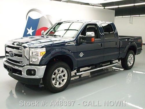 2013 ford f-250 lariat crew diesel fx4 4x4 nav 20&#039;s 17k texas direct auto