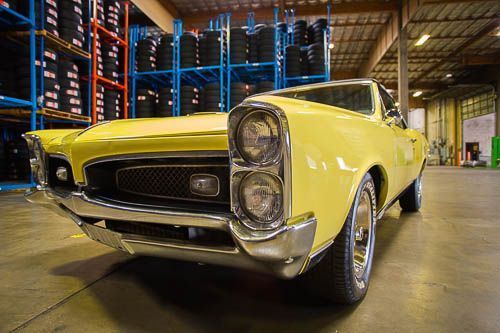 Yellow 1967 pontiac gto convertible original 242 z code