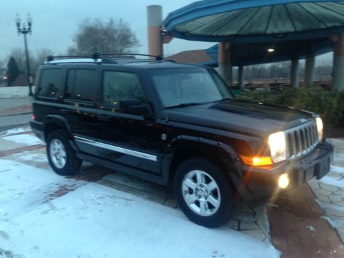 08 jeep commander limited 4x4 hemi no reserve rebuilt title navigation 3rd row!