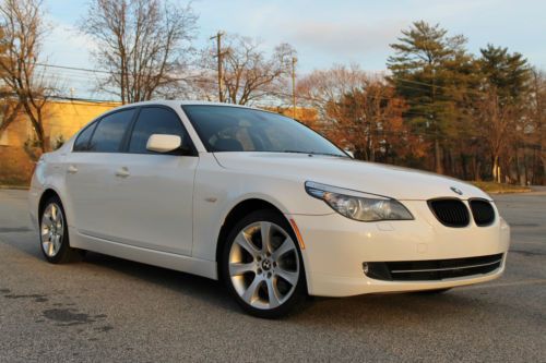 Bmw 535xi white on black 6-speed manual 2008 rare + dinan + sport package