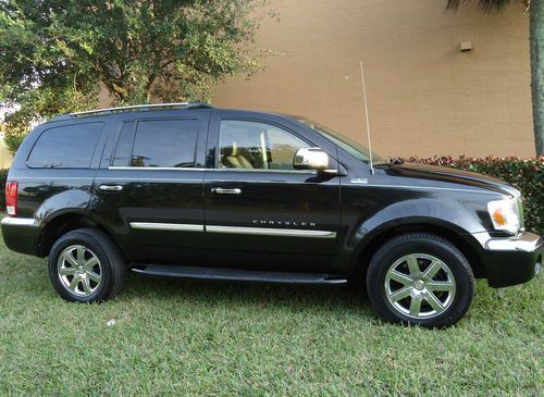 No reserve 2008 chrysler aspen 4x2 hemi 5.7l sunroof leather third row one owner