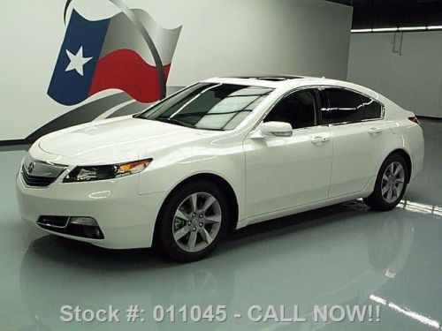 2013 acura tl tech sunroof nav rear cam htd leather 7k texas direct auto