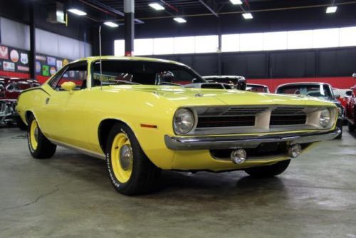 70 cuda shaker rotisserie restored 6 pack show car