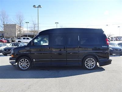 Gmc savana cargo van 3lt low miles automatic 5.3l v8 sfi ohv 16v black leather