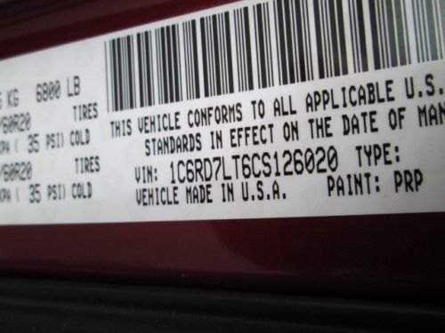 12 4X4 4WD RED AUTOMATIC 5.7L V8 CREW CAB PICKUP TRUCK, image 24