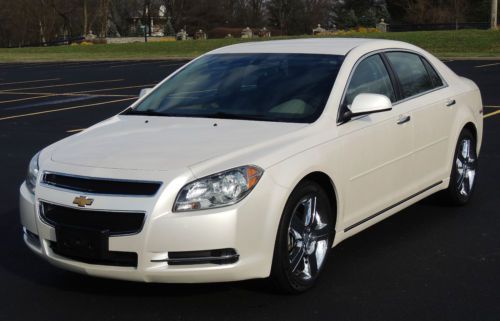 2012 chevrolet malibu lt sedan 4-door 2.4l with pearl white &amp; all-star package