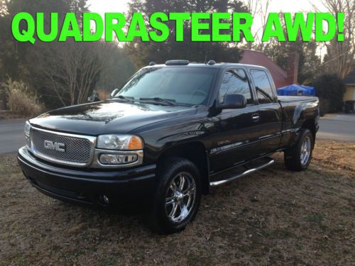 2002 gmc sierra denali quadrasteer! navigation! extended cab pickup 4-door 6.0l