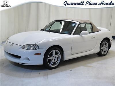 Mazda miata ls 2 dr convertible manual gasoline 1.8l l4 fi dohc 16v pure white