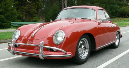 No reserve! 1958 porsche 356a t2 sunroof coupe california car original floors