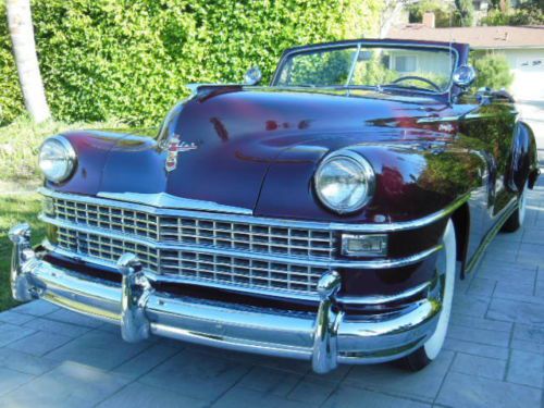 1948 chrysler new yorker highlander convertible, very rare, restored