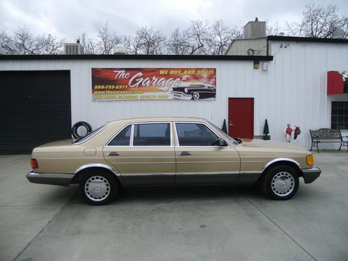 1985 mercedes 500sel, 1 owner, no reserve!  89k original miles!  v8, ca., car