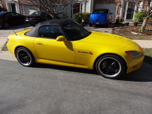 Clean yellow honda s2000