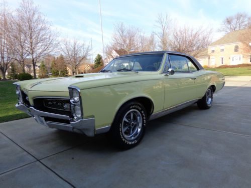 1967 pontiac gto * true gto * 4-speed * build sheet * phs  a/c * ready to go!!