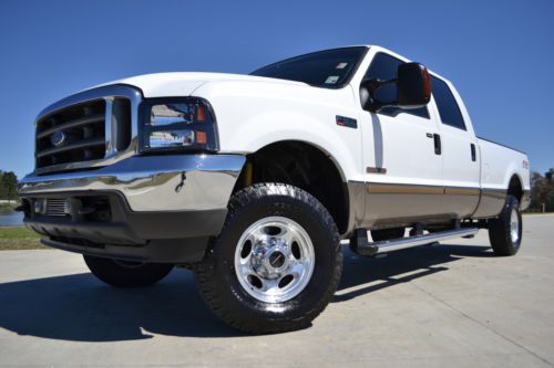 2004 ford f-350 crew cab lariat fx4 diesel longbed super clean!!