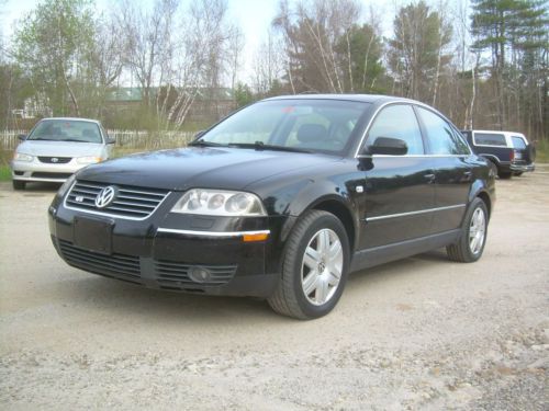 2002 volkswagen passat w8 sedan 4-door 4.0l black on black beautiful