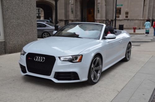 2014 audi rs5 cab $100k msrp!! loaded suzuka gray paint! b&amp;o only 96 miles!!