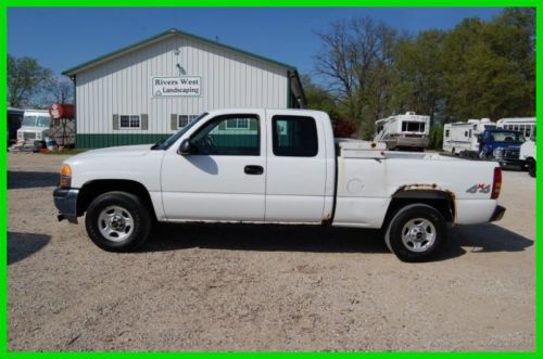 2002 gmc chevy 1500 4x4 4.8l v-8 auto pickup truck 1-owner fleet snow plow truck