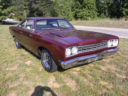 1968 plymouth road runner  matching numbers with build sheet