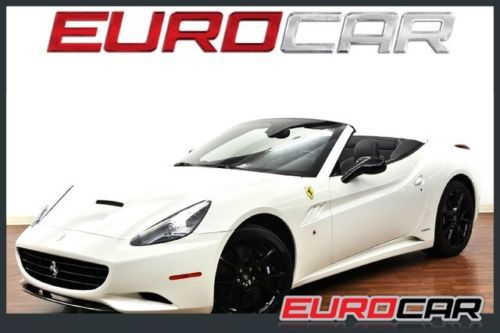 Ferrari california carbon fiber diffuser black calipers white diamond stitching