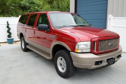 2004 ford excursion 6.0 l turbo diesel eddie baurer  leather 7passenger 4wd 4x4