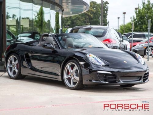 2014 porsche boxster s pdk xenon 20 wheels chrono pkg leather amber orange pdls