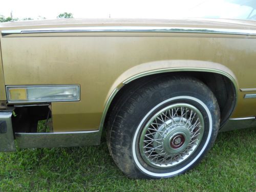 1982 cadillac eldorado barittz,rare gold color,low miles, image 10