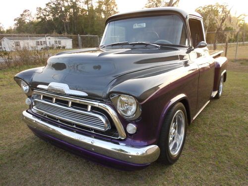 1957 chevy 3100 custom pickup hot rod show truck