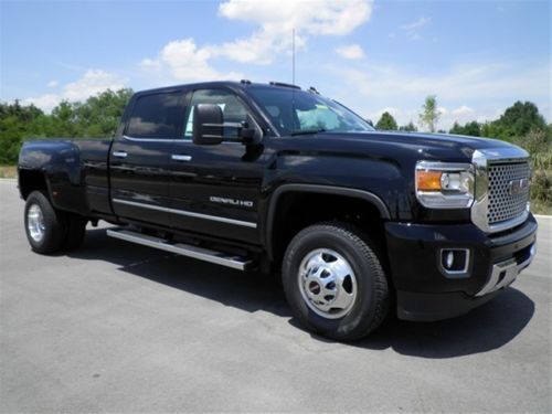 Crew cab dual rear wheel duramax plus package 3.73 axle moonroof black brand new