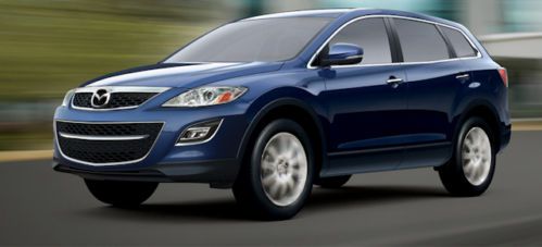 2010 mazda cx-9 grand touring sport utility 4-door 3.7l blue w grey leather gps