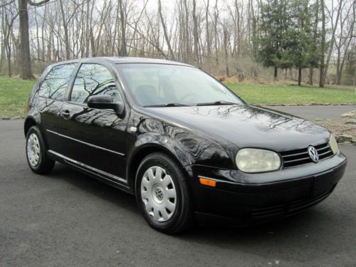 2001 volkswagen golf gl mk4 mkiv black 2.0l automatic 2-door hatchback