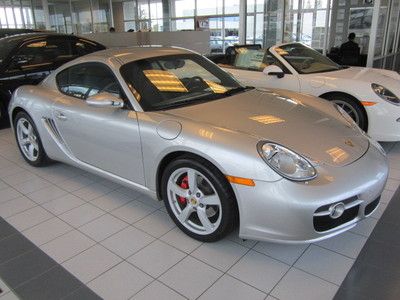 2007 porsche cayman s, low miles, arctic silver, black leather, 6-speed manual