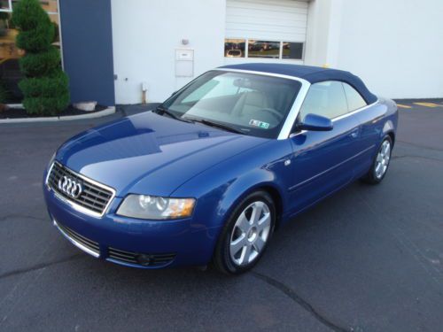 Mint 2003 audi a4 1.8t convertible cabriolet automatic 4cyl power top leather