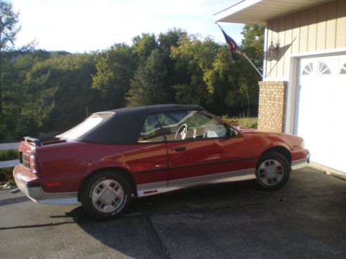 1988 chevy cavalier z-24 convertible - ready to restore - no reserve