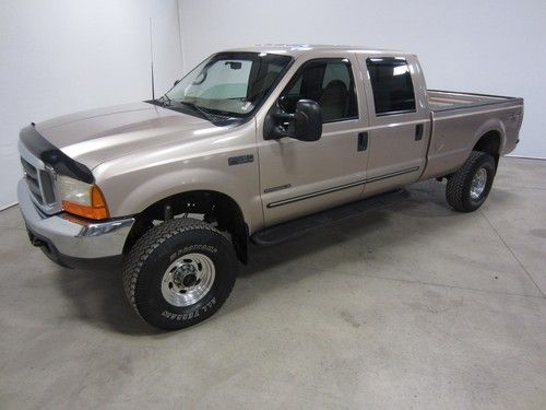 99 ford f350 super duty 7.3l turbo diesel xlt crew long 4x4 2 owner colo 80pics