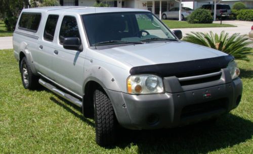 2003 nissan frontier 4x4 crew cab 6&#039; long bed xe pick up truck w/topper