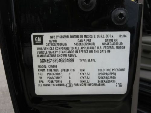 04 Chevrolet Suburban LT 1500 Leather Sunroof Rear DVD Captain Chairs 1-Owner, US $7,788.00, image 64