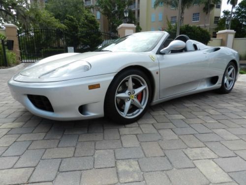 2001 ferrari 360 spider convertible with warranty