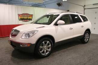 Enclave cxl heated leather sunroof navigation dvd quads chrome wheels white