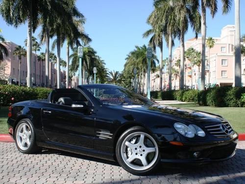 1-owner low mileage literally as good as it gets loaded black on black sl55 amg!
