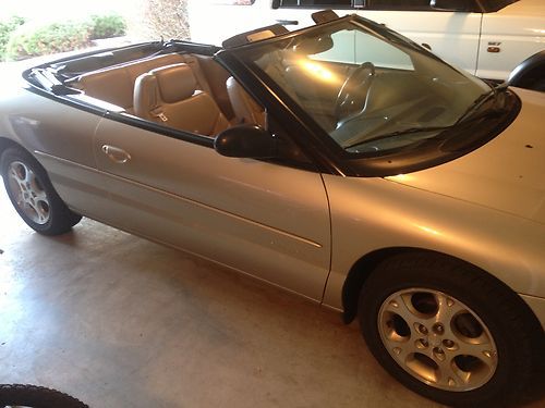 2000 chrysler sebring jxi convertible / fully loaded - infinity sound -  leather