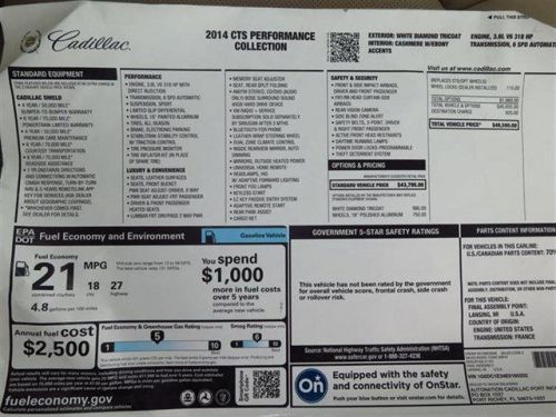 2014 Cadillac CTS Performance, US $46,580.00, image 6