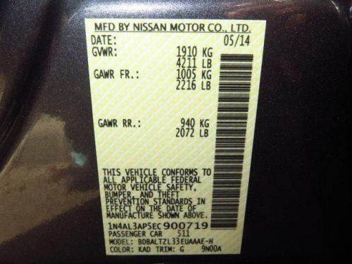 2014 Nissan Altima 2.5 SV, US $23,716.00, image 5