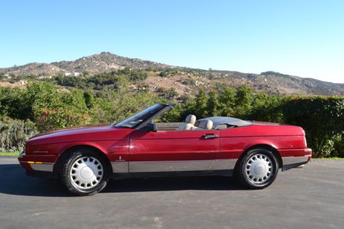 1993 cadillac allante, red, 98k miles, socal, 300hp northstar