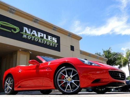 2011 ferrari california red/tan 2k miles, shields, carbon rear segment daytonas