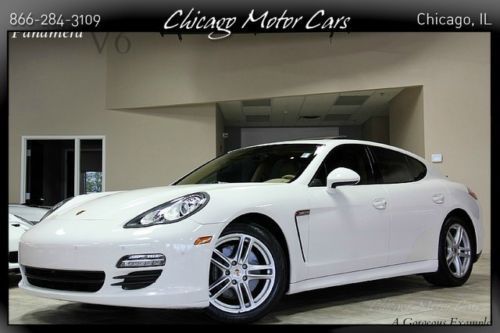 2011 porsche panamera white sport chrono bose xenons camera turbo wheels